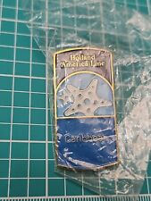 Vtg Holland America Line Caribbean Cruise Ship NOS Gold Tone Lapel Pin picture