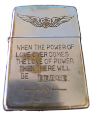 PHU BAI 1971 Army Vietnam War Zippo Lighter- Fighter By Day Lover By Night picture