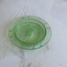 vintage green depression glass ashtray lot picture