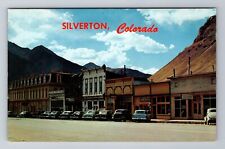 Silverton CO-Colorado, Old West Main Street Shops Antique Vintage Postcard picture