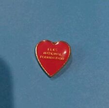 Vintage BPOE Lodge Club Elks National Foundation Heart Lapel Pin picture