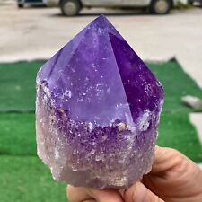 1.43LB Natural Amethyst Quartz Crystal Single-End Terminated Wand Point Healing picture
