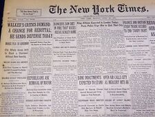 1931 APRIL 20 NEW YORK TIMES - WALKER CRITICS DEMAND REBUTTAL - NT 3938 picture