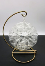 Vtg Hans Godo Frabel Studio Glass Orb Dimpled Ball Ornament Dated 1993 picture