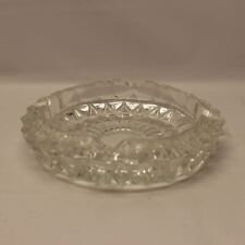 Vintage Crystal Glass Heavy Astray Round Shape picture