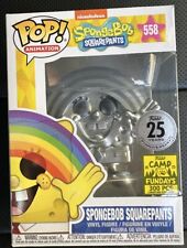 Funko POP Camp FunDays 2023 Silver Rainbow SpongeBob LE 300 #558 picture