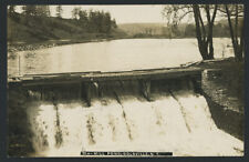 1909 Antique SOLSVILLE NY LYONS POND WATERFALL RPPC Postcard Madison County picture