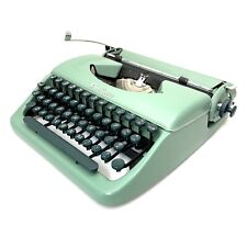 MINTY 1959 Optima P1 Ultra Portable Typewriter & Case Green Working Pica Vtg picture