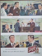 1949 vintage Schlitz beer ad. the beer that made Milwaukee famous. picture