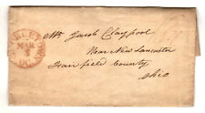 1835 Stampless Letter, John Baker to Jacob Claypool, Georgetown to Ohio picture