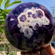 5.36LB Natural beautiful Dream Amethyst Quartz Crystal Sphere Ball Healing picture