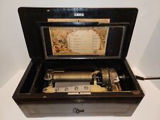 Marque De Fabrique Antique Cylinder Music Box 1800's 6 Aires WORKS VIDEO IN DISC picture