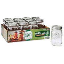 Regular Mouth 16oz Pint Mason Jars with Lids & Bands, 12 Count picture