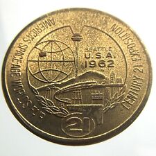 1962 One Dollar Token America Space Age World Fair Century 21 Expo Seattle P408 picture
