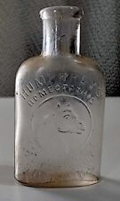 Antique HUMPHREY'S HOMEOPATHIC VETERINARIAN SPECIFICS Medicine Bottle w/ Horse picture