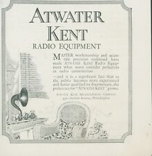 1924 Atwater Kent Radio Equipment Perfect Construction Chair Vintage Print Ad A1 picture