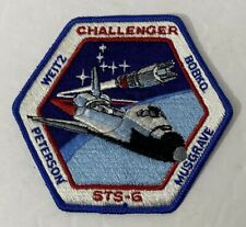 STS-6 SPACE SHUTTLE CHALLENGER CREW MISSION PATCH w/ WEITZ MUSGRAVE BOBKO PETERS picture
