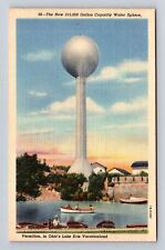Vermilion OH-Ohio, New 312,000 Gallon Capacity Water Sphere, Vintage Postcard picture