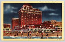 1950s Haddon Hall Atlantic City New Jersey Resorts Hotel & Beach Posted Postcard picture