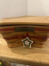 Longaberger 2001 Edition Christmas Collection Shining Star Basket W/liner picture