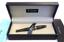 MONTEGRAPPA BEAUTY BOOK LADY ROLLERBALL PEN IN  STERLING SILVER & RUBIES - NEW picture
