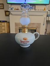 Lagerlite Beer Advertisement Cardinal Stoneware Oil Lamp Philippines With Glass picture