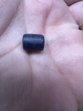 Ancient Peruvian Sodalite Tube Bead Taiwanaku Culture 10.5 X 8.5 Mm Collectible picture