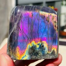 204g Rare Amazing Natural Purple Labradorite Quartz Crystal Specimen Healing picture