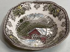 Johnson Brothers The Friendly Village Covered Bridge 6 1/8” Sq Cereal Bowl Each picture