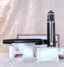 Cartier Rollerball Pen Diabolo Black Resin Silver Trim with Case & Papers picture