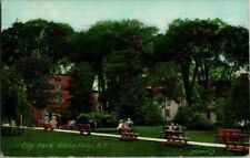 1910. CITY PARK. GLEN FALLS, NY. POSTCARD. T24 picture