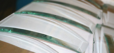 Vintage Lamp Glass Beveled Panel Clear Vintage Curved 6.75