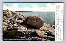 ME-Maine, Shore Scene South Side Squirrel Island, Vintage c1906 Postcard picture