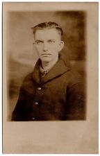 RPPC POSTCARD CIRCA 1910s HANDSOME YOUNG DAPPER MAN IN SUIT UNMARKED picture