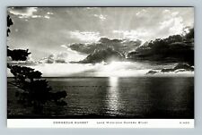 IL-Illinois, Lake Michigan Camera Study, Gorgeous Sunset, Vintage Postcard picture