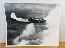 Douglas DC-5 PJ-AIW Koninklijke Luchtvaart Maatschappij VTG Stamp ES-6728 B&W picture