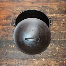 1920's #8 Wagner Ware Round DOME Roaster Dutch Oven W/ Drip Drop Baster Dome Lid picture