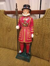 Vintage Beefeater Yeoman Gin Decanter Statue Ceramic Carltonware Store Display  picture