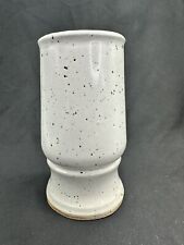 Robert Weiss Wine Bottle Cooler Chiller Vase Brown Speckle Pottery Stoneware picture
