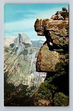 Yosemite National Park CA-California, Overhanging Rock, Vintage Postcard picture