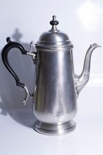 VTG Oneida Heirloom Pewter Set Teapot Black Bakelite Handle, Sugar Bowl, Creamer picture