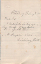 Handwritten Letter Gail E Falson Fitchburg MA Massachusetts 1885 Paper Ephemera picture