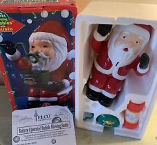 Vintage Musical Bubble Blowing Santa 1995 Tested Works Battery Operated picture