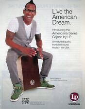 2014 Print Ad of LP Latin Percussion Americana Series Cajon w Pedrito Martinez picture