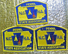 Lot of 3 Vintage Retired Patches Penna N.C H.A State Association  picture