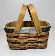 2002 Proudly Longaberger Bee Basket With Swinging Handles picture