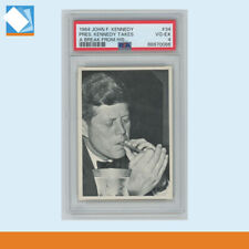 1964 Topps John F Kennedy #34 PSA 4 VG -EX (Wax Stain) JFK Cigar Takes a Break picture