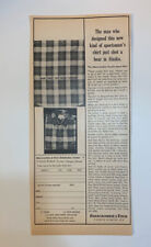 1968 Abercrombie & Fitch Print Ad Original Viyella Sport Shirt Wool Flannel picture