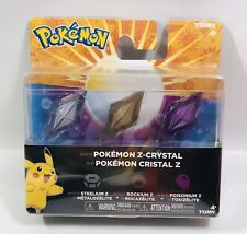 Pokemon Z Crystals Steelium Rockium Poisonium 3-Pack Tomy 2016 Toy For Z-ring picture