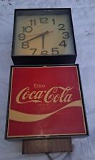 Vintage ENJOY COCA COLA Hanging Wall Clock Bar Sign Man Cave Model G017 picture